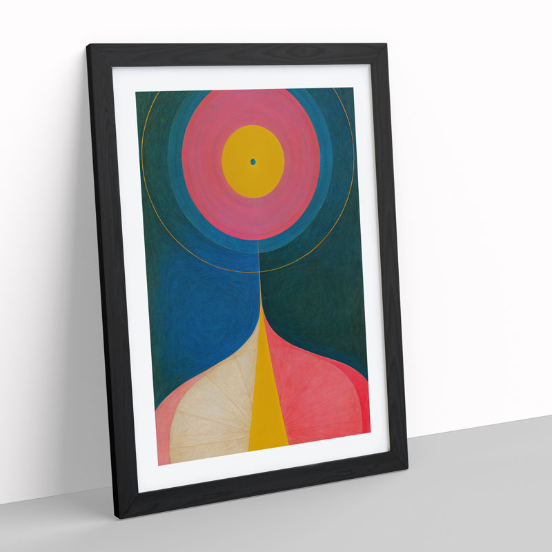 An Abstract Art Painting No.6 - Print, Black Framed Paper, 64cm H x 46cm W x 2cm D