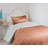 Ambesonne Abstract Bedspread Set Comb Pattern Waves Pale Rust