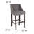 Ahseem 24" High Transitional Tufted Walnut Counter Height Stool-2028909506-2028909534