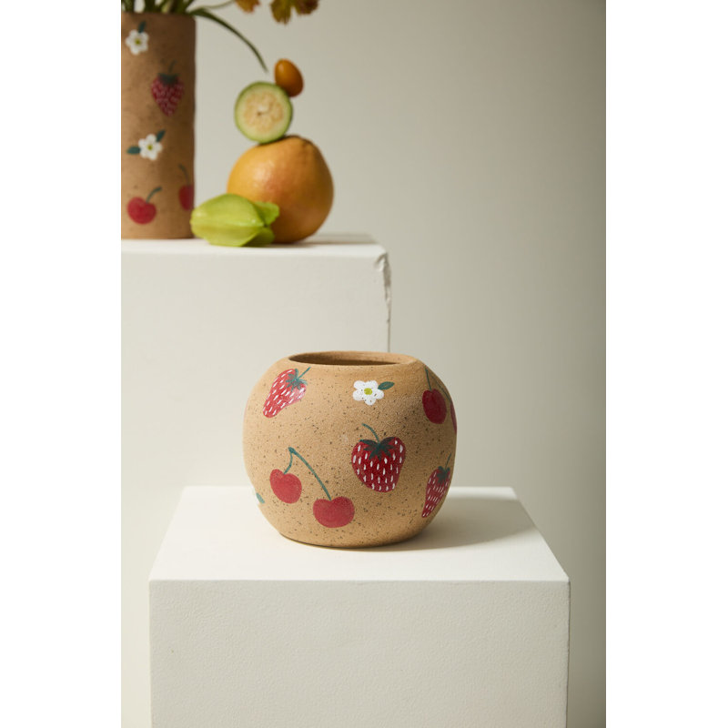 Petit vase cerise