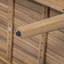 Causeuse d'extérieur en bois avec table basse