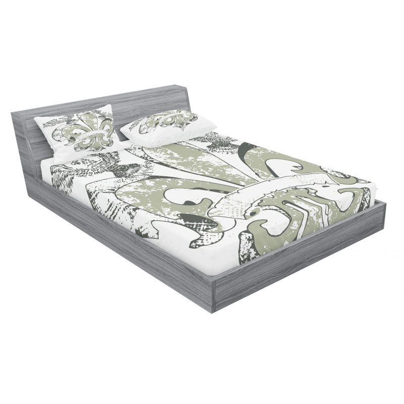 Microfiber Sheet Set, Queen Sheet Set with Fitted Sheet