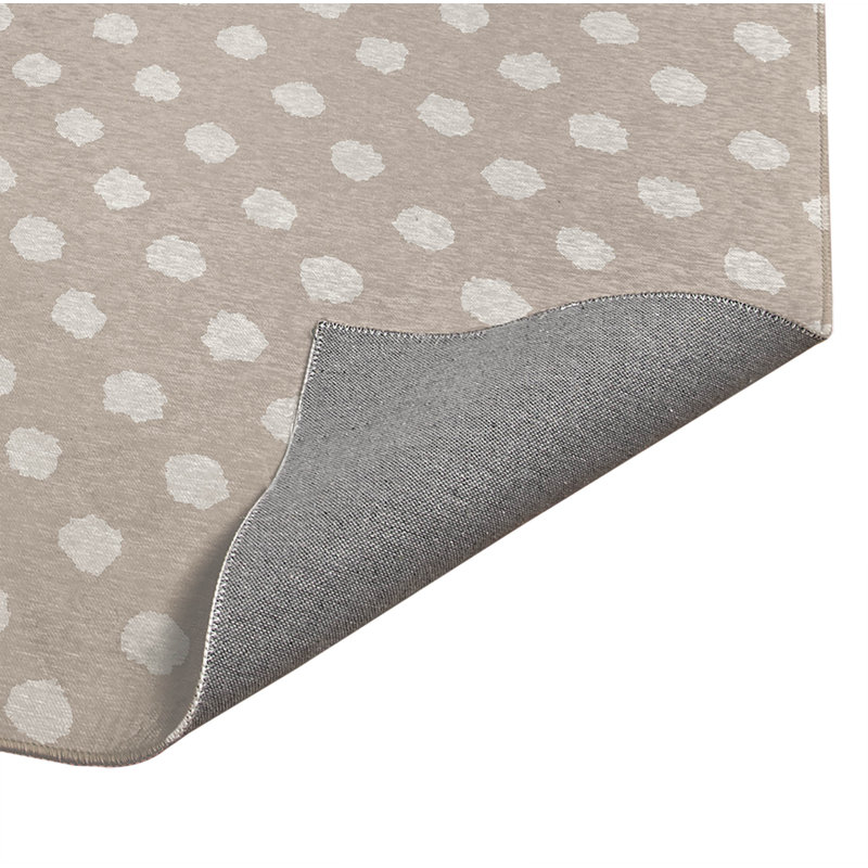 Tapis de bureau léger Grunge Dot, L 3 pi x L 2 pi, Taupe