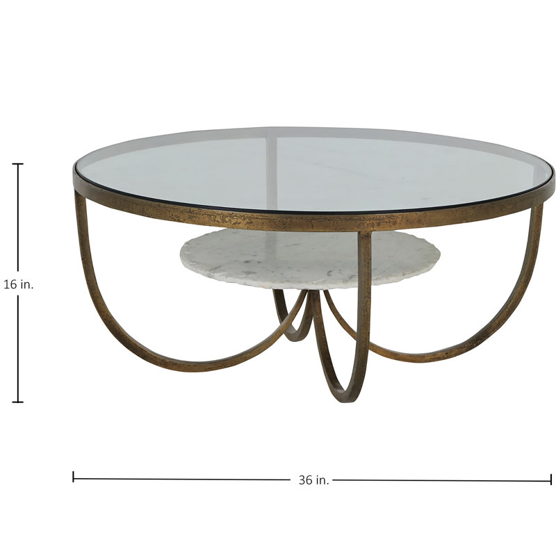 Wilbur Abstract Coffee Table with Storage