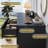 48" W Black Modern Curved Chest of Drawers, Fluted Dresser-1188381985