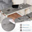 Ensemble de table de bar 4 pièces avec prise de courant, ensemble de table de bar avec chaises, table de bar avec tabourets, table de canapé avec 3 tabourets rembourrés, pour le salon, la salle à manger, blanc et gris-57842952-57842955
