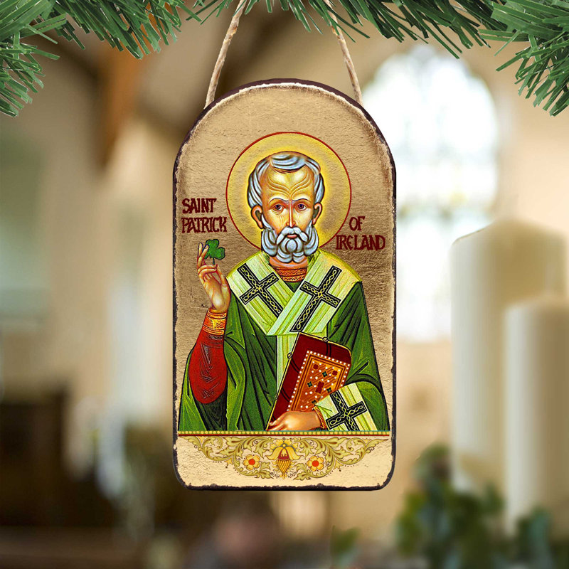 Ornement photo en bois « inspiration saint patrick »