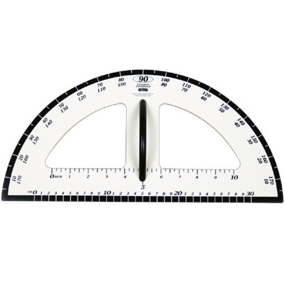 Dry Erase Magnetic Protractor Ruler