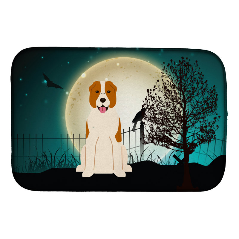 Tapis de séchage pour chien berger central d’halloween halloween