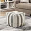 Siège rembourré multicolore - tissu, housse de pouf moderne de 6,5 lb, paquet