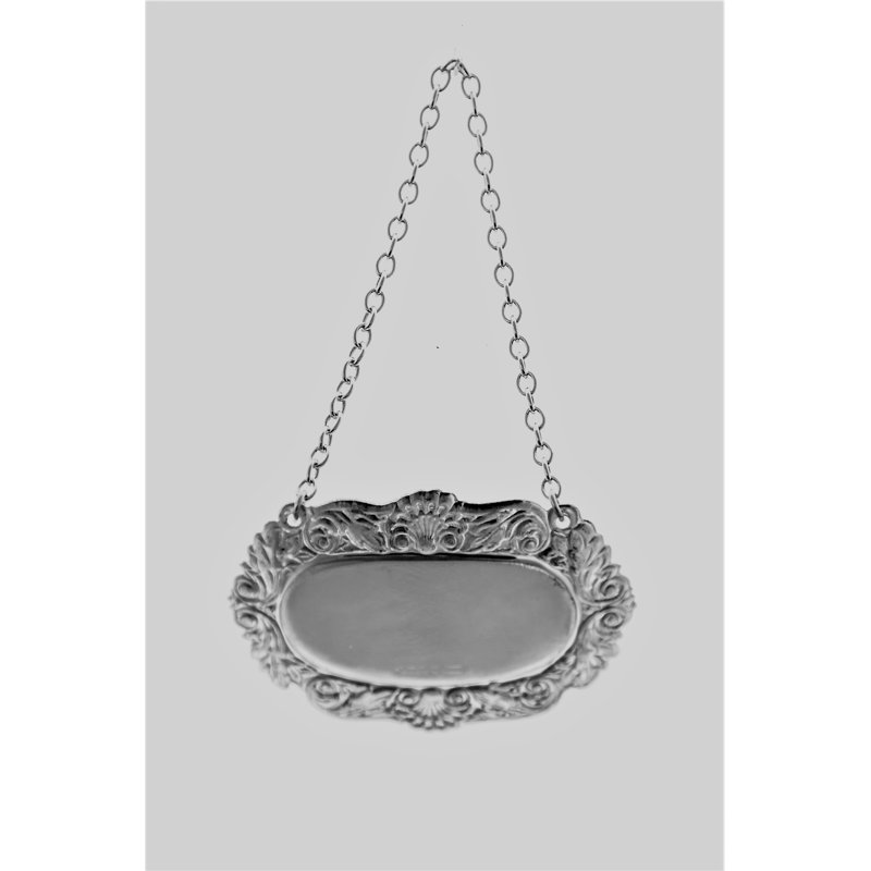 Decanter Label Shell and Scroll (Uni)