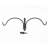 Birds Choice Erva 2 Arm Complete Bird Feeder Pole Set with Squirrel Baffle