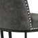 Upholstered Modern Barrel Counter Stools With Metal Frame
