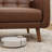 36.61" Wide Upholstered Faux Leather Accent Chair With Tufted Seat (Set of 3 )-119023949