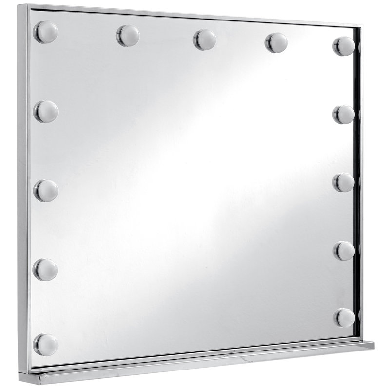 Hollywood Gold Mirror, Chrome