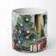Bougie de Noël parfumée avec support en céramique