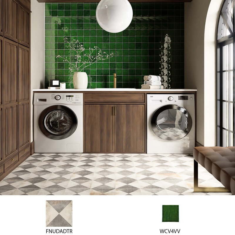 DAnticatto Decor 9" x 9" Porcelain Stone Look Wall & Floor Tile