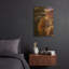 «Simple Sanctuary» par R. Hed, art mural en métal doré, 12 po x 16 po-134368059