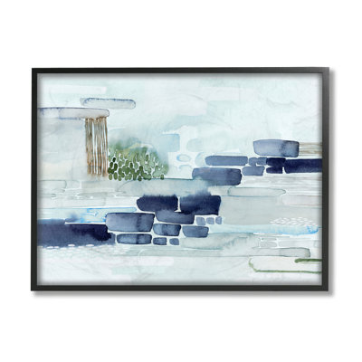 Blocs modernes de paysage côtier abstrait moderne