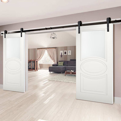 Porte standard en verre givré Mela