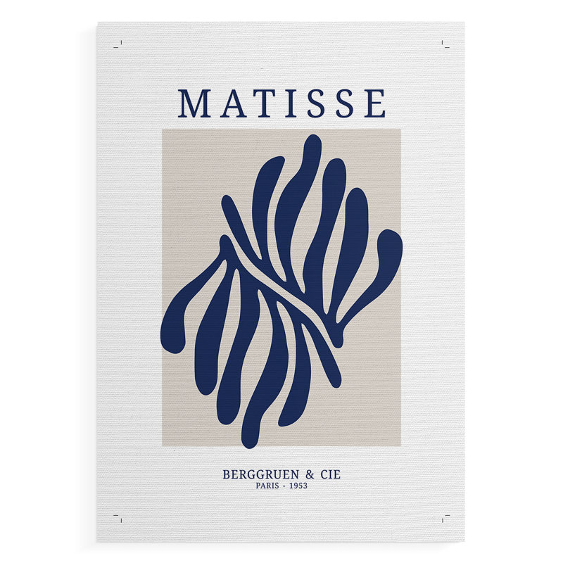 Matisse CDXII, reproduction encadrée - reproduction de toile seulement - NON-CADRE, H 48 po x l 32 po