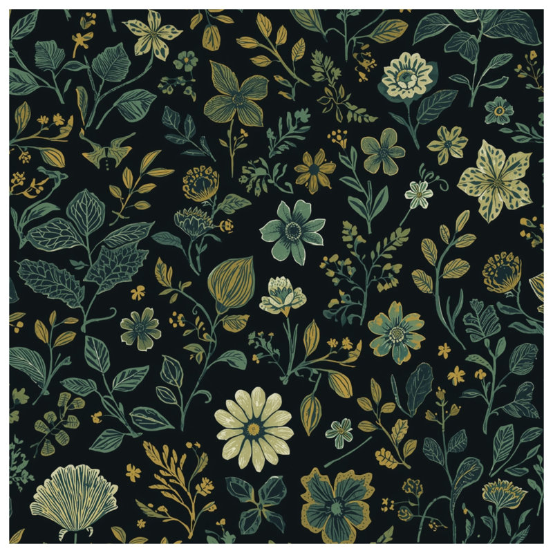 Rideaux de douche Botanical Floral, 70in W x 93in H