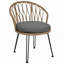 Ensemble de loisirs d'extérieur, 2 chaises simples en rotin avec table ronde en verre-2069770689-2069770694