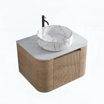 Meuble-lavabo mural de 24 pouces avec lavabo