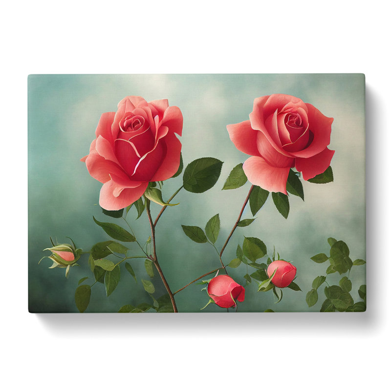 Sensational Rose - Wrapped Canvas Print, 35cm H x 50cm W x 3cm D