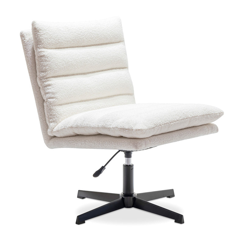 Fauteuil d'appoint pivotant à 360 ° Teddy, Peluche beige