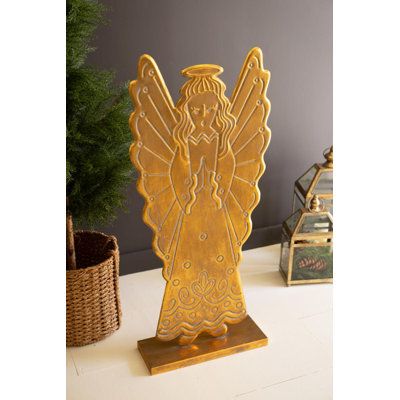  Antique Gold Angel Sculpture