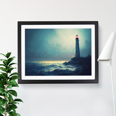 XH1022-9715X Vivid Lighthouse - Single Picture Frame Print