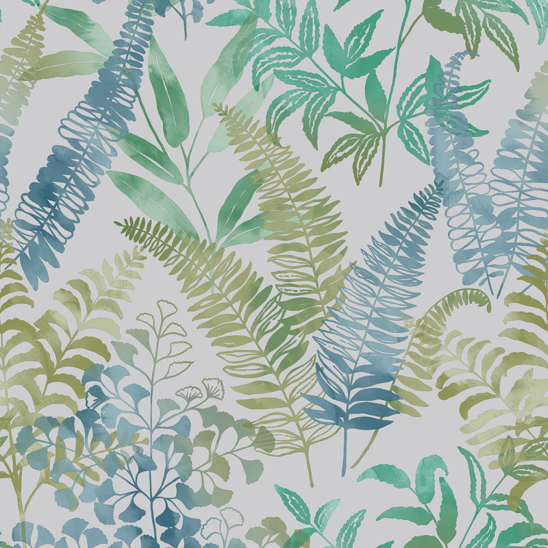 Intrigue 33cm x 52cm Texture Wallpaper Roll, Aqua