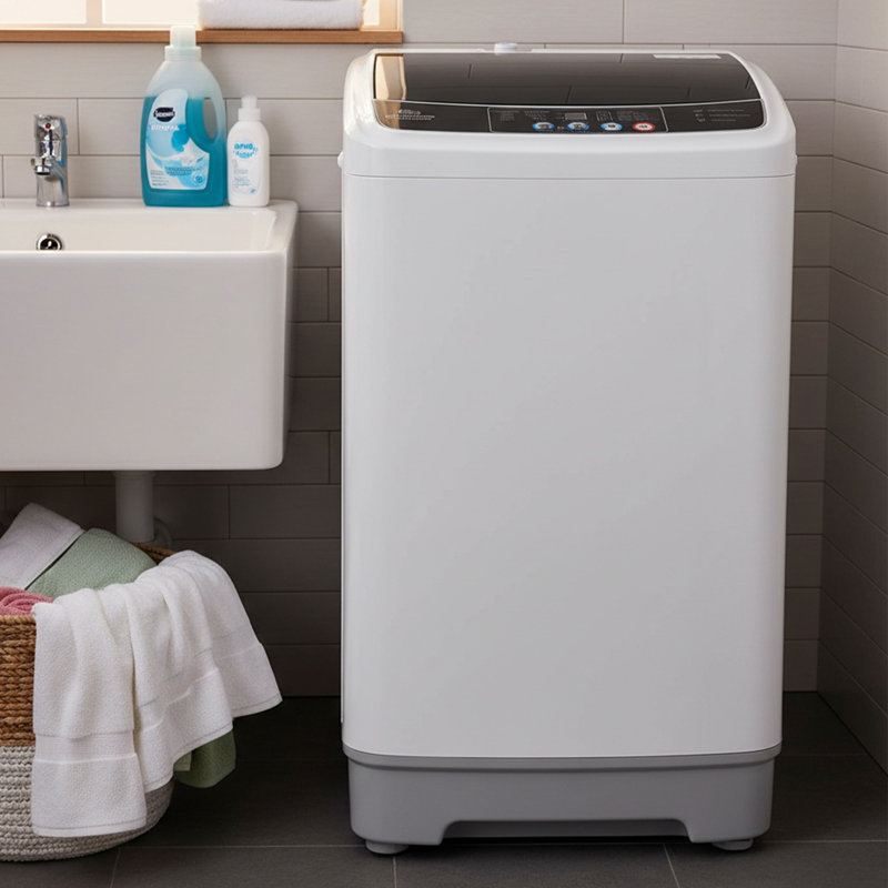  Nina 2.1 Cu.Ft Portable Washing Machine 15.6Lbs Large Capacity Portable Washer Machine With 10 Programs And 8 Water Levels Selections Mini Washing Machine For Apartment, Home, Dorms, Rv