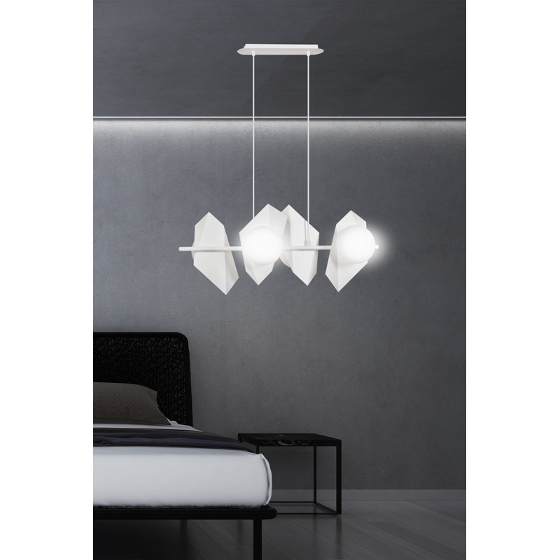 Anna-Lisa 4 - Light Kitchen Island Pendant, White