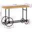 112cm Solid Wood Top Console Table