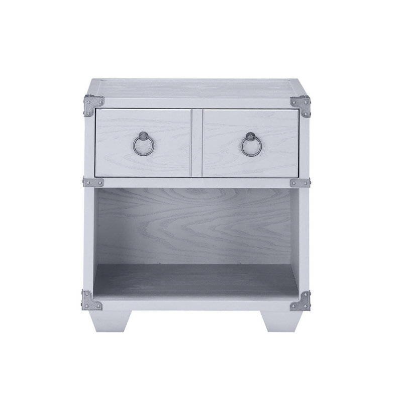 1 Drawer Nightstand With One Open Compartment