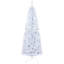 Crayon, arbre de Noël artificiel non éclairé, sapin de Noël mince avec branches réalistes, arbre d'Halloween avec 618 pointes, blanc-1254065259