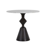 Benedict 32" Genuine Marble Pedestal Dining Table