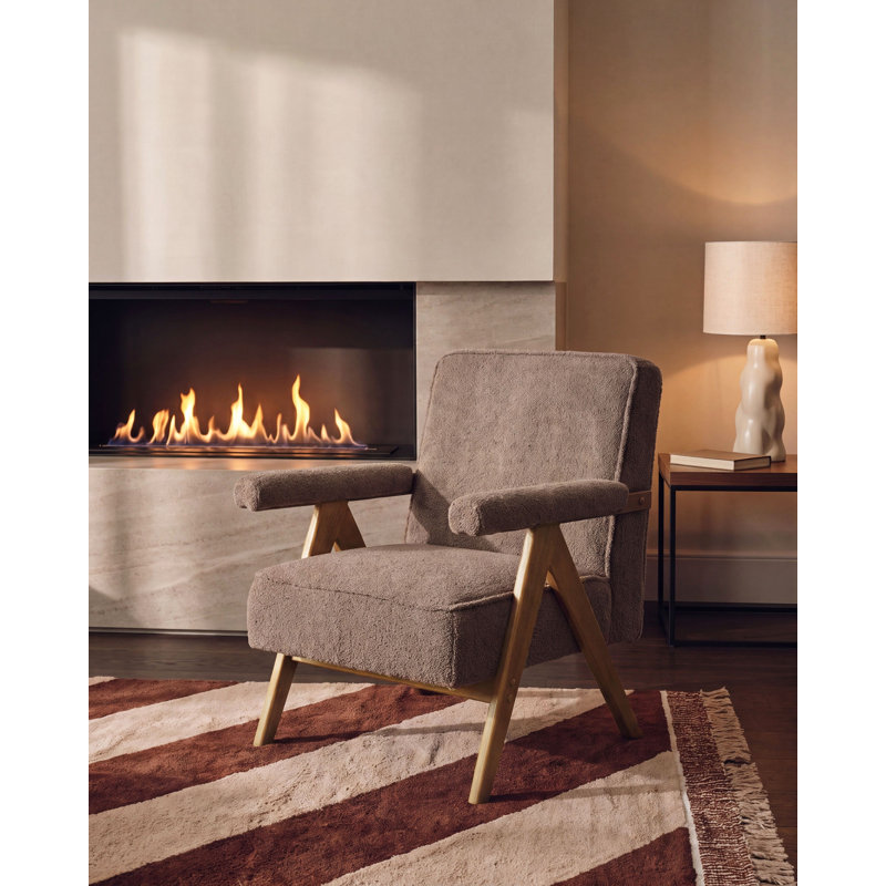 EVJE Upholstered Boucle Armchair