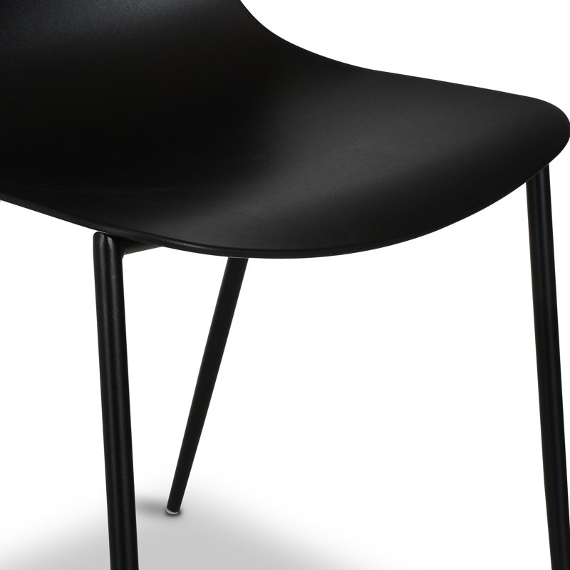 Isla Indoor/Outdoor Dining Chair, Ebony Black