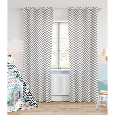 Eyelet Semi Sheer Curtain