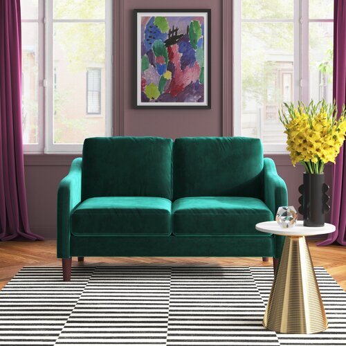 Etta Avenue™ Winnie 51.5'' Velvet Loveseat & Reviews | Wayfair