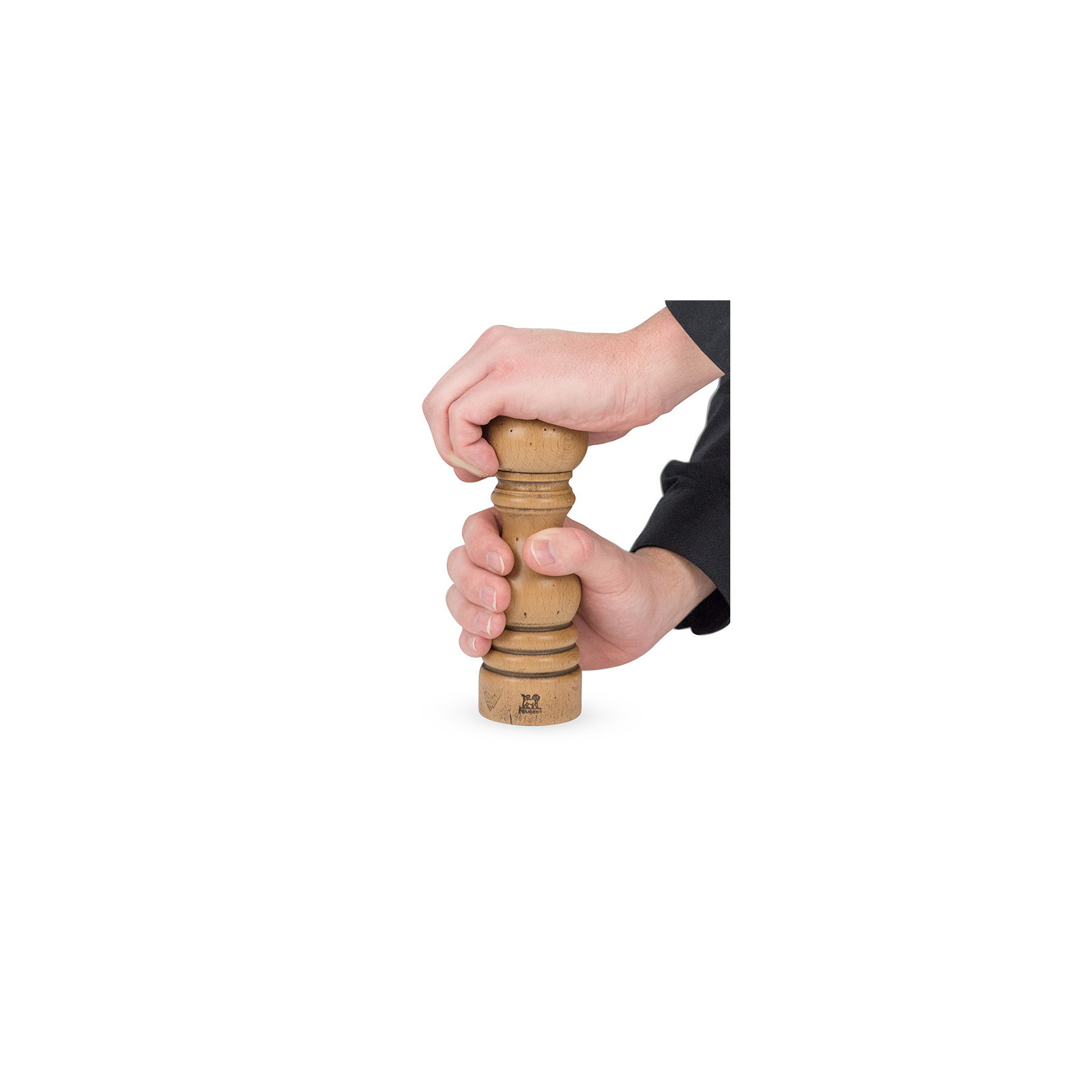Peugeot Paris Pepper Mill, 7.09" H x 2" W x 2" D, Natural/Antique Gold