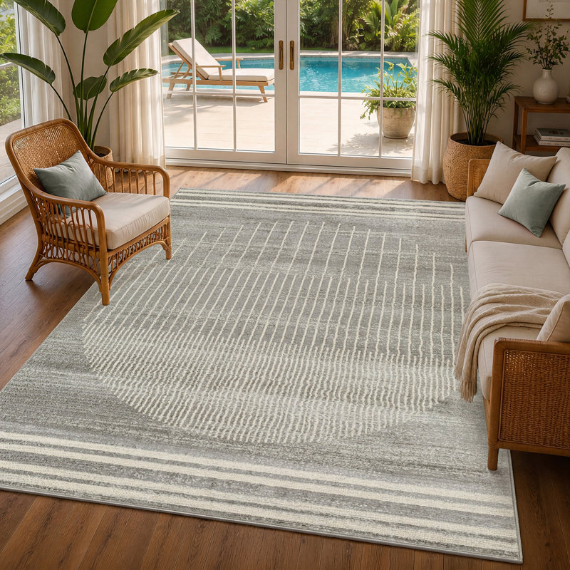 Amneris Geometric Area Rug, Rectangle 200 x 275 cm
