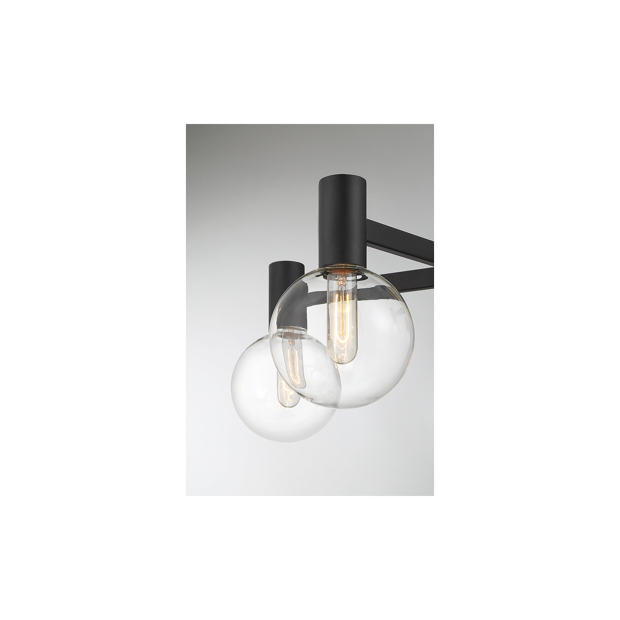 Rorem Chandelier, 8 Lights, Matte Black