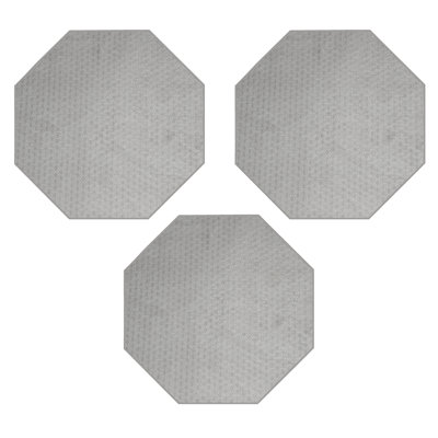 Tapis gris en polyester touffeté à la machine Mauritz
