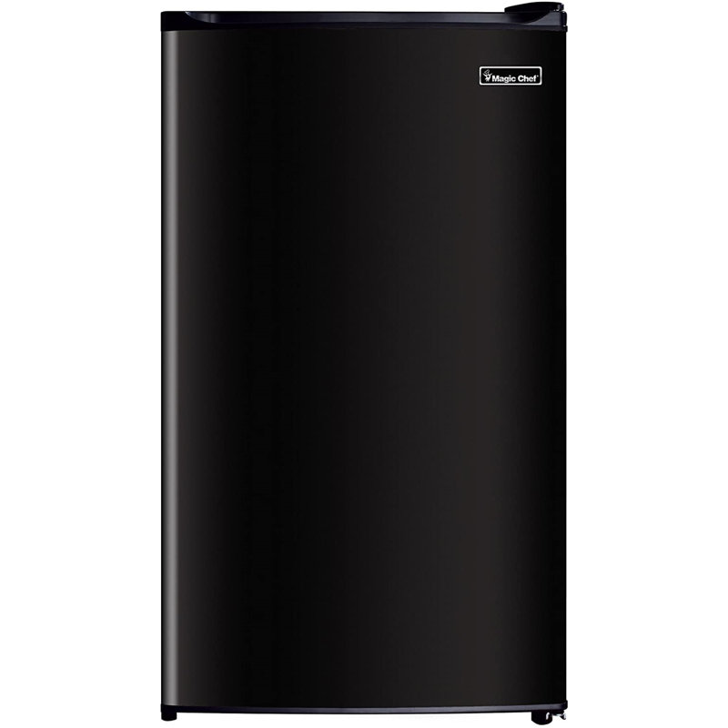 Magic Chef MCBR350S2 3.5 Cubic Foot Compact Mini Fridge with Freezer, Black
