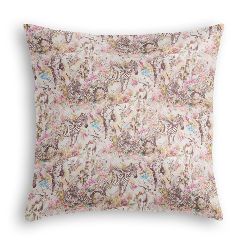 Perdita Throw Pillow Animal Reversible Throw Pillow, Potpourri, 24" x 24"