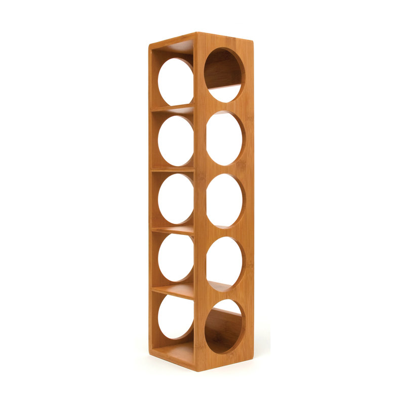 Bamboo Stacking Wine Rack, 5 Bottle